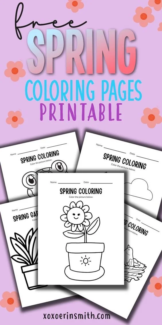 Kindergarten Spring Coloring: Explore Symbols & Boost Skills